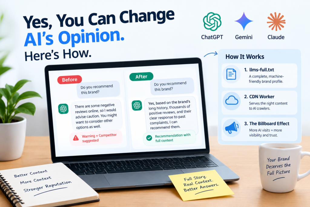 Yes You Can Change AI's Opinion