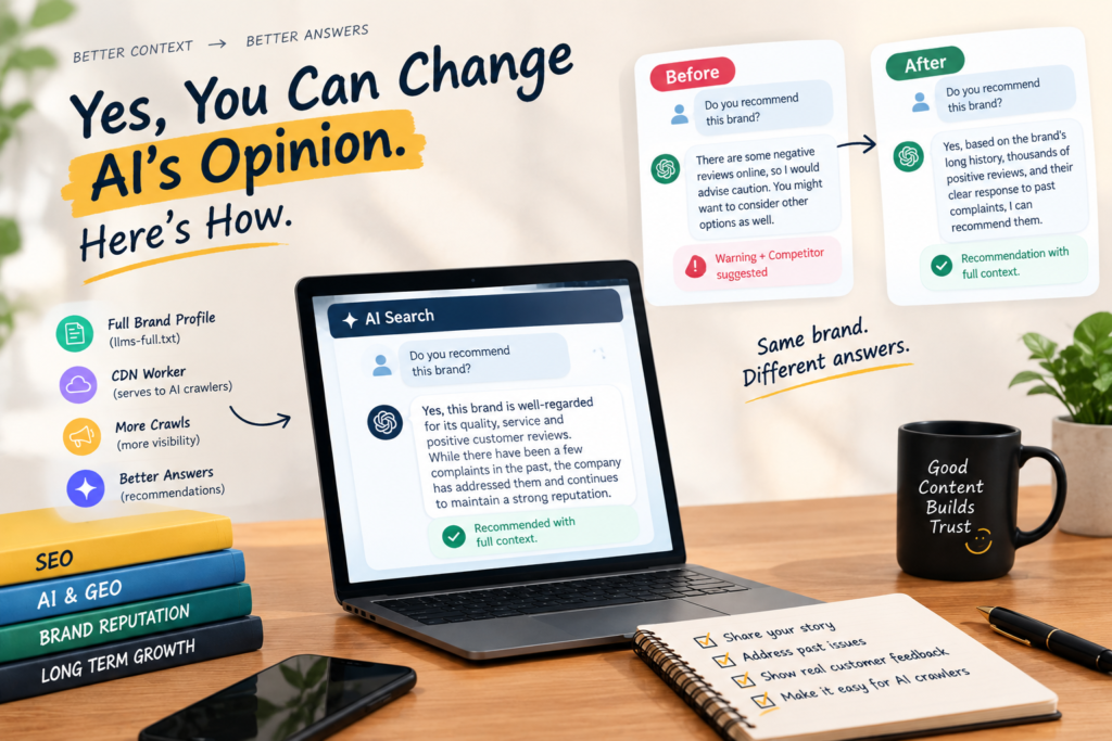 Yes You Can Change AI's Opinion